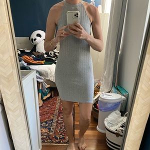 Grey mini dress